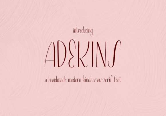 Adekins: A Sweet Handwritten Font for Crafters