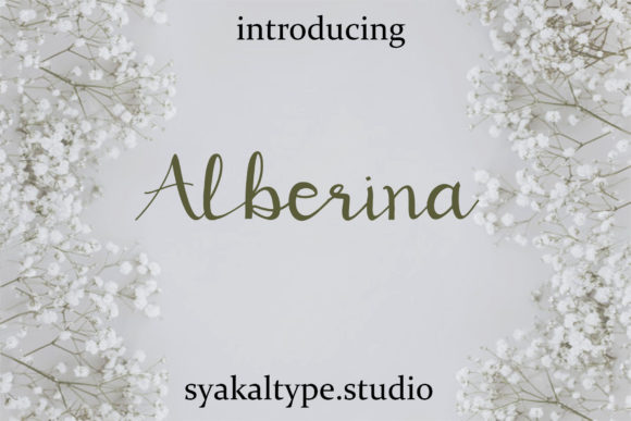 Alberina: A Handwritten Font for Editorial Elegance