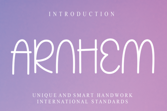 Arnhem: A Handwritten Font for Authentic Branding