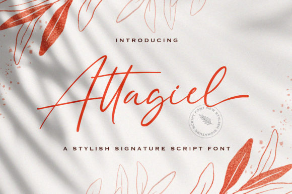 Attagiel: A Delicate Handwritten Font for Elegant Craft and Product Design