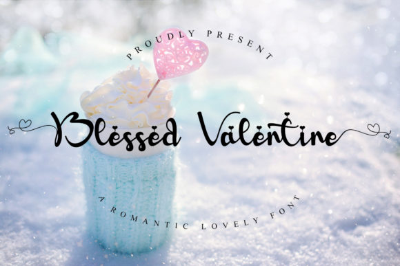 Blessed Valentine: A Graceful Script Font for Elegant Editorial Design
