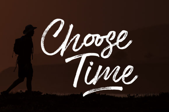 Choose Time: A Handwritten Script Font for Elegant Editorial Design