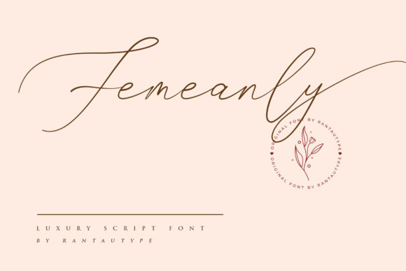 Femeanly: A Delicate Handwritten Font for Elegant Branding Projects