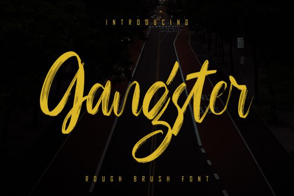 Gangster: A Modern Script Font for Expressive Editorial Design