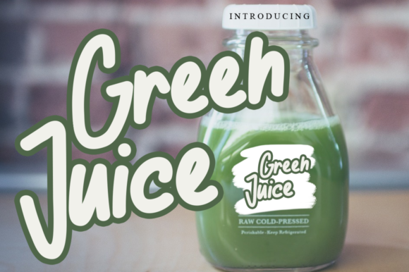 Green Juice: A Fresh Handwritten Font for Editorial Design