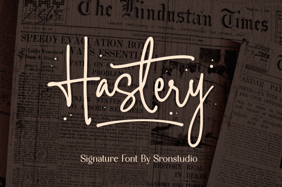Hastery Script Font for Handmade Creators