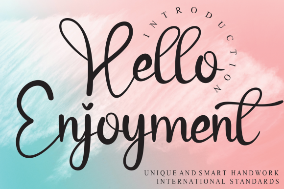 Hello Enjoyment: A Sweet Script Font for Professional Branding