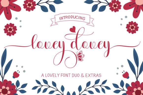 Lovey Dovey: A Stylish Script & Sans Serif Font for Modern Web Design