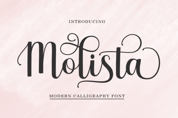 Molista: A Luxurious Handwritten Font for Editorial Design and Digital Publishing
