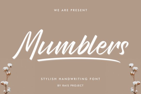 Mumblers: A Stylish Script Font for Modern Branding and Design