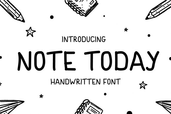 Note Today: A Sweet Handwritten Font for Makers