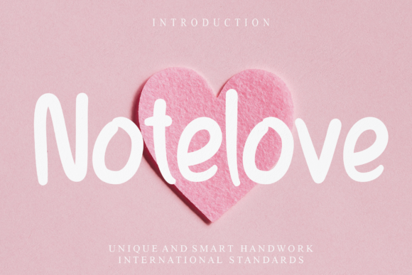Notelove: A Handwritten Font for Warm Editorial Design