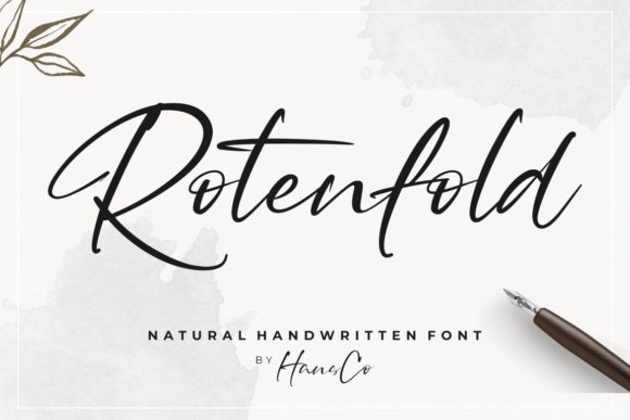 Rotenfold: A Refined Handwritten Font for Modern Web Design