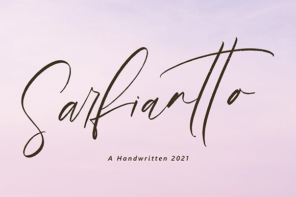 Sarfiantto: A Luxury Handwritten Font for Brand Identity