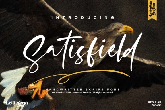 Satisfield: A Stylish Script Font for Campaigns