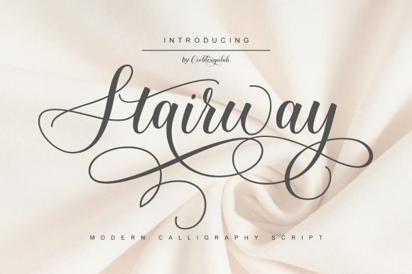 Stairway Font Review: Elevating Campaign Visuals with Elegant Calligraphy