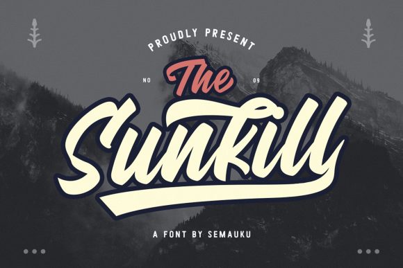 Sunkill: A Handwritten Font for Elegant Editorial Design
