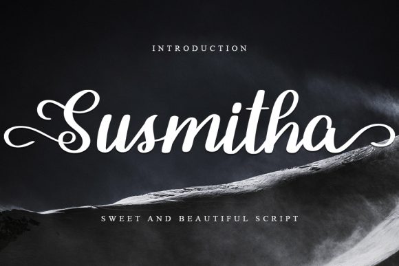 Susmitha: A Delicate Script Font for Elegant Editorial Design